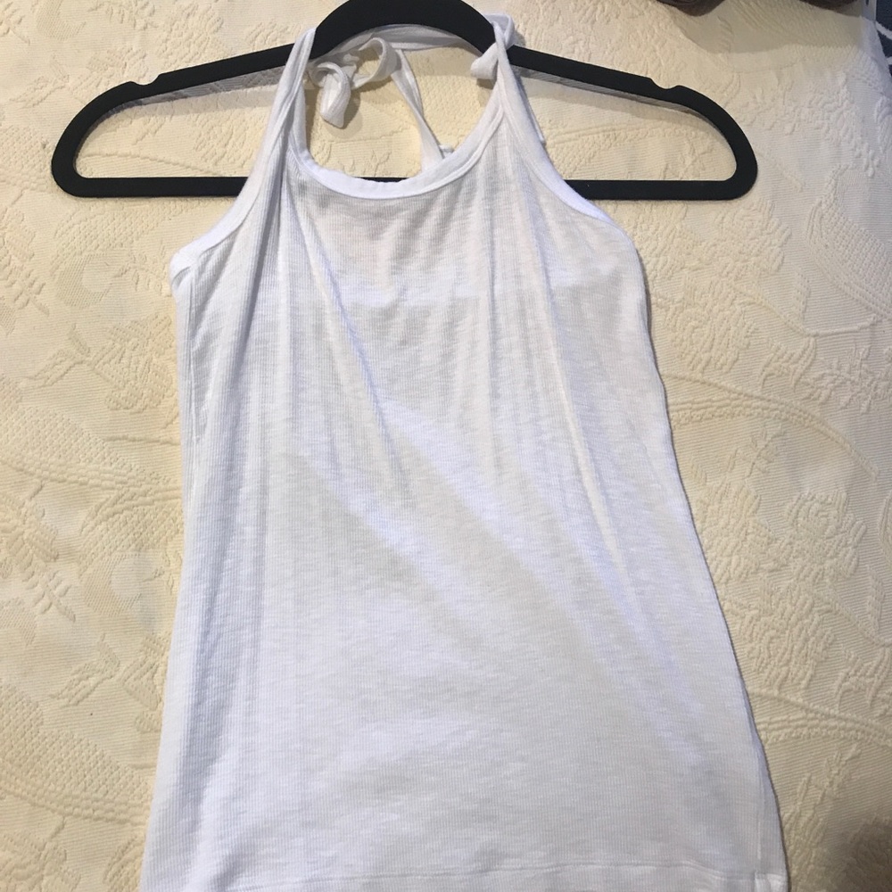 White halter top